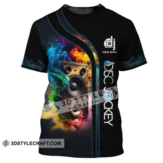 Unisex Shirt, Custom Name Disc Jockey T-Shirt, Music Lover Shirt, Gift For DJ style option 2