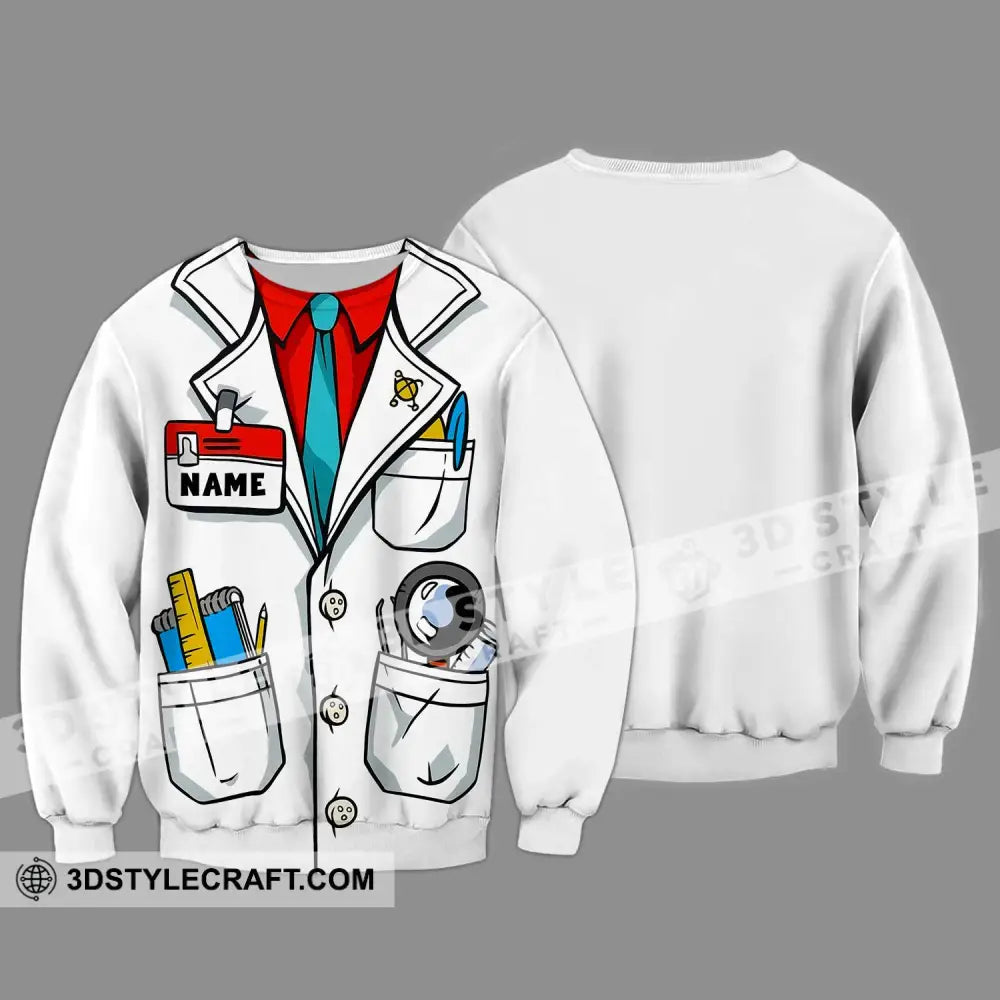 Unisex Shirt - Custom Name Doctor Long Sleeve / S T-Shirt