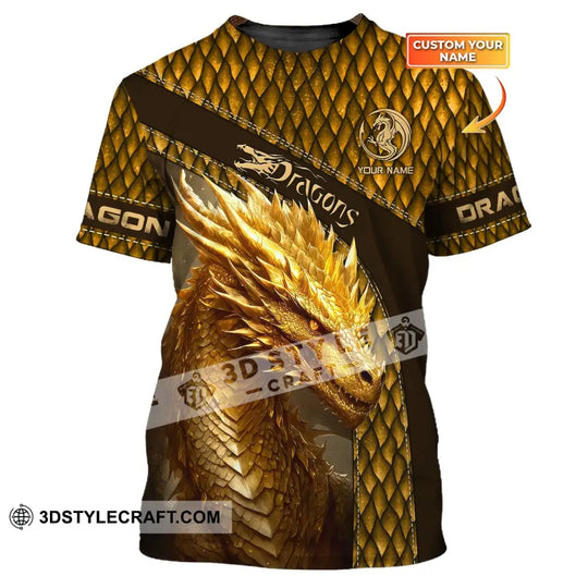 Unisex Shirt, Custom Name Dragon T-Shirt, Dragon 3D Shirt, Dragon Lover Gift style option 1