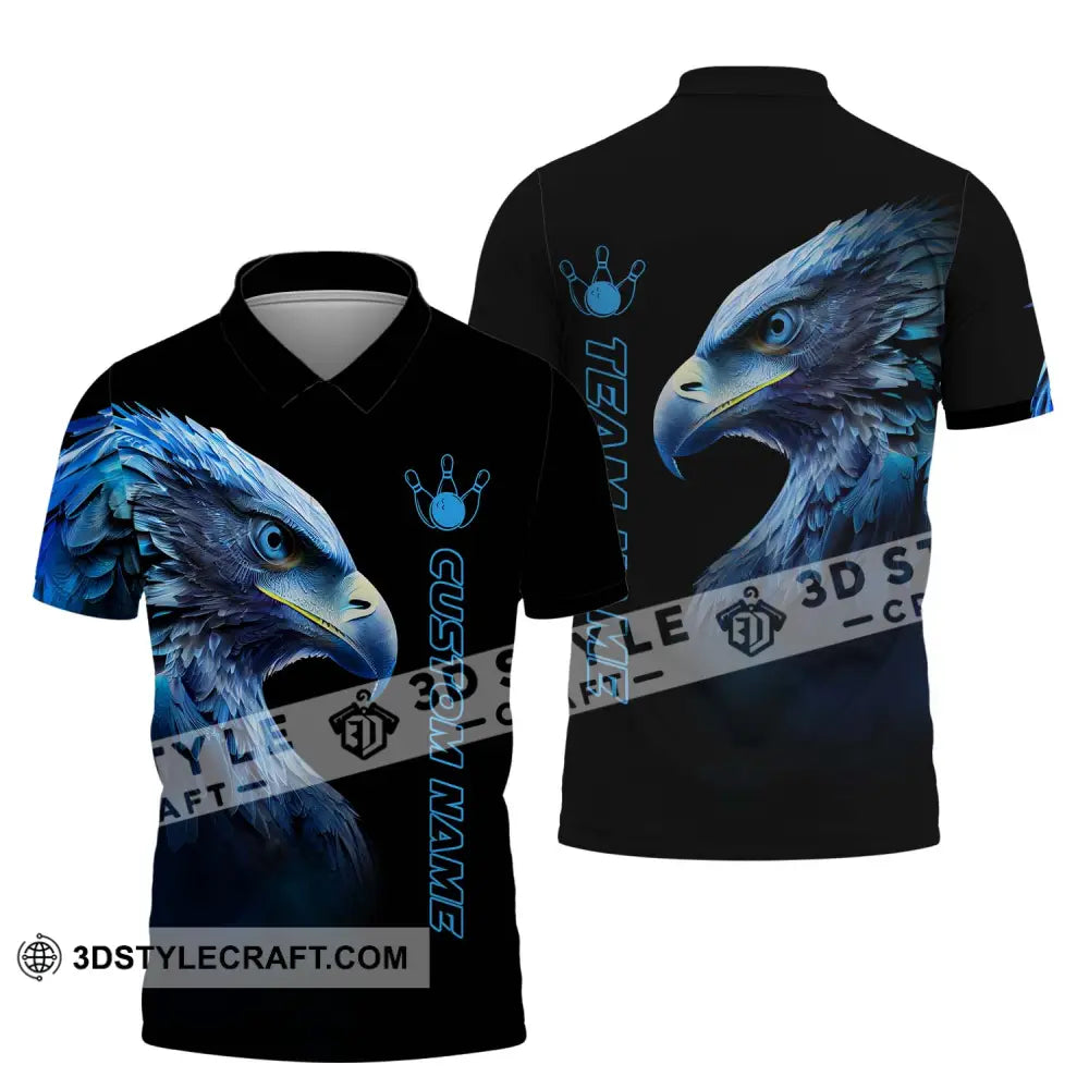 Unisex Shirt - Custom Name Eagle For Lover 3D T-Shirt Polo / S T-Shirt