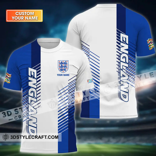 Unisex Shirt - Custom Name England Euro 2024 Shirt style option 1