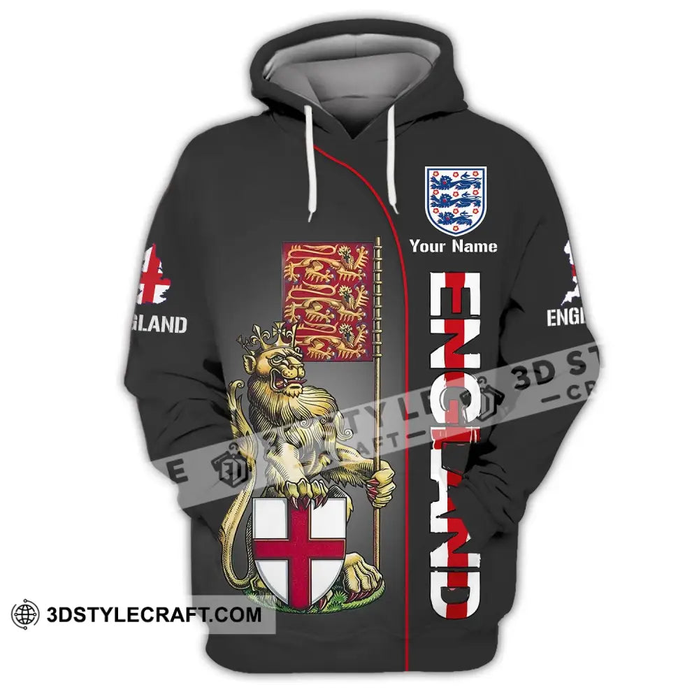 Unisex Shirt - Custom Name England Hoodie / S T-Shirt