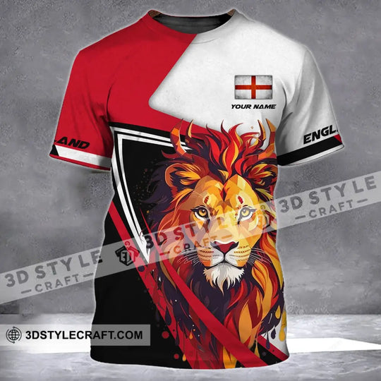 Unisex Shirt - Custom Name Shirt - England Lion Name Clothing style option 2