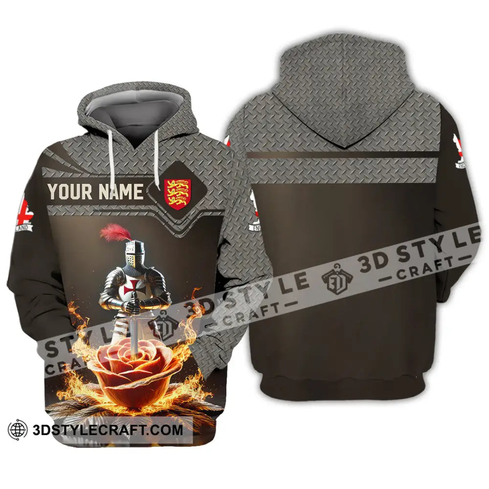 Unisex Shirt Custom Name England Lover Gift Hoodie / S T-Shirt