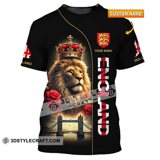 Unisex Shirt, Custom Name England Shirt, England Lover Polo Long Sleeve Shirt, English Gift style option 1