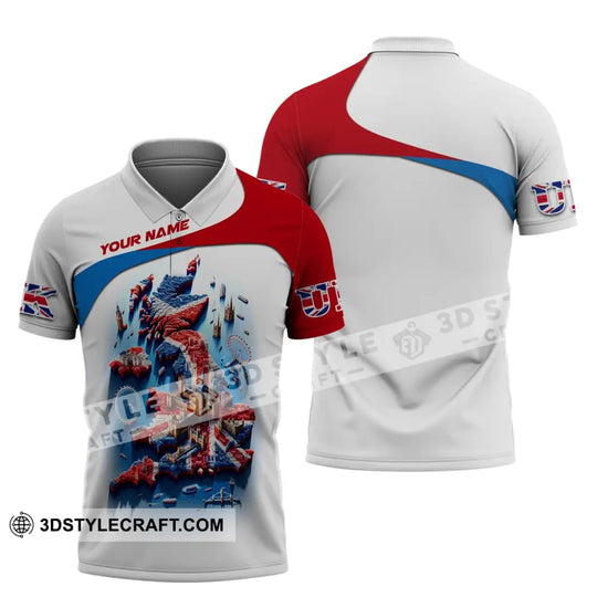 Unisex Shirt, Custom Name England Shirt, UK Polo Shirt, Gift for English style option 4