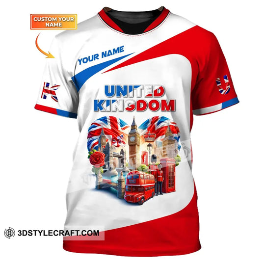 Unisex Shirt, Custom Name England Shirt, United Kingdom Polo Long Sleeve, English Shirt style option 1