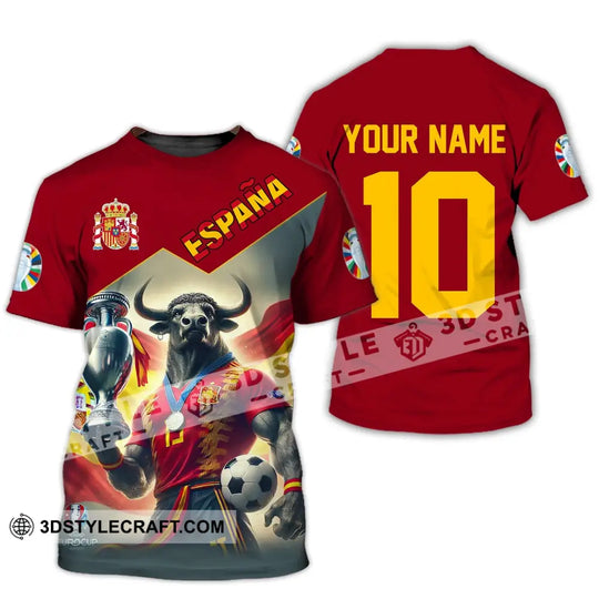 Unisex Shirt, Custom Name Espana Football Polo Shirt, Euro 2024 Espana Football Hoodie Long Sleeve Shirt style option 3