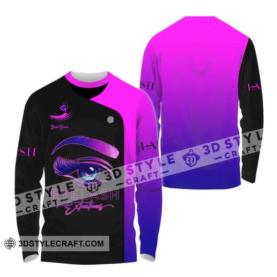 Unisex Shirt - Custom Name Shirt EyeLash style option 4
