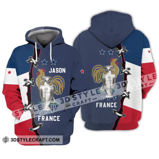 Unisex Shirt - Custom Name Shirt - FFF France style option 3