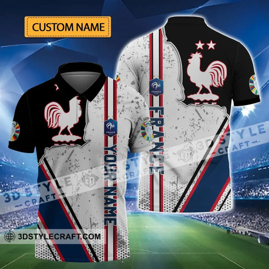 Unisex Shirt - Custom Name FFF France National Team Euro 2024 Shirt style option 1
