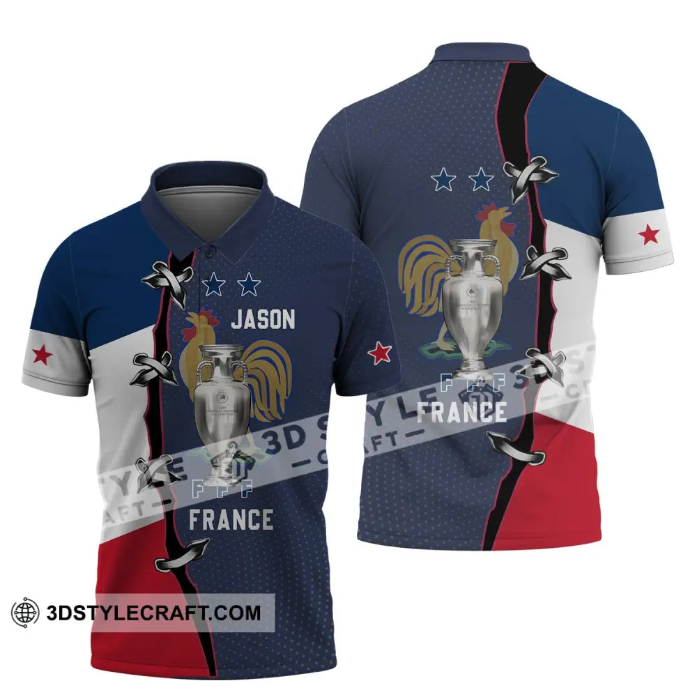 Unisex Shirt - Custom Name Fff France Polo / S T-Shirt