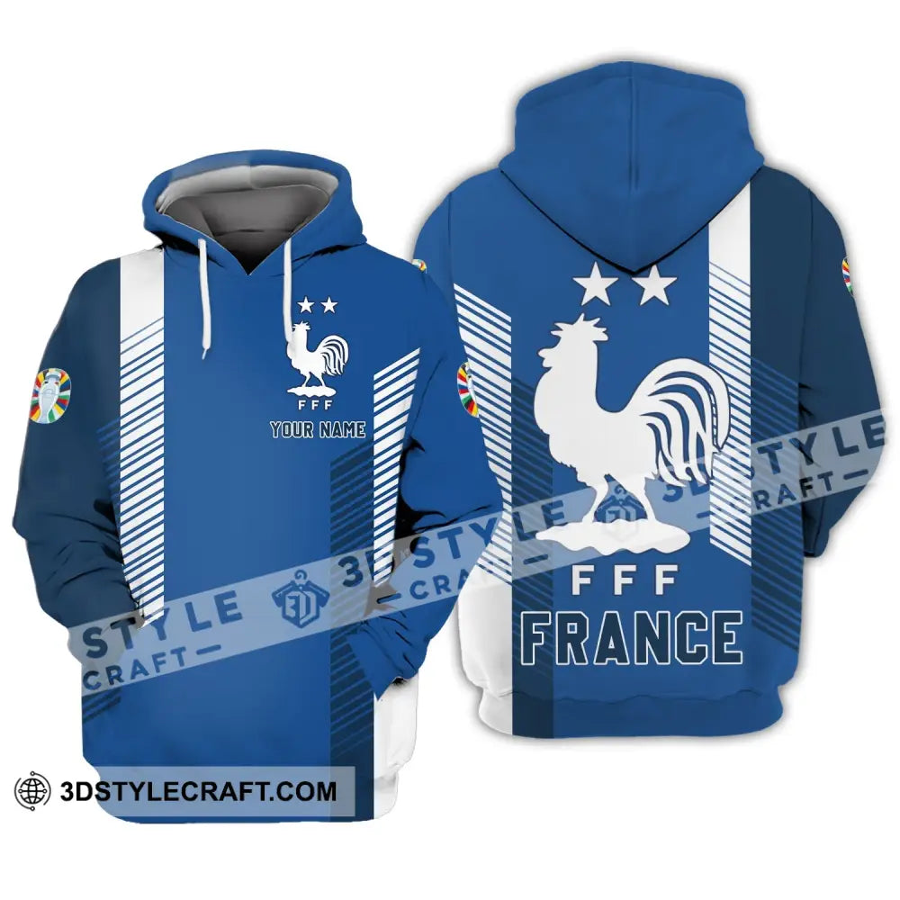 Unisex Shirt - Custom Name Fff France Team Hoodie / S T-Shirt