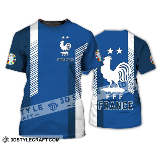 Unisex Shirt - Custom Name Fff France Team T-Shirt / S T-Shirt