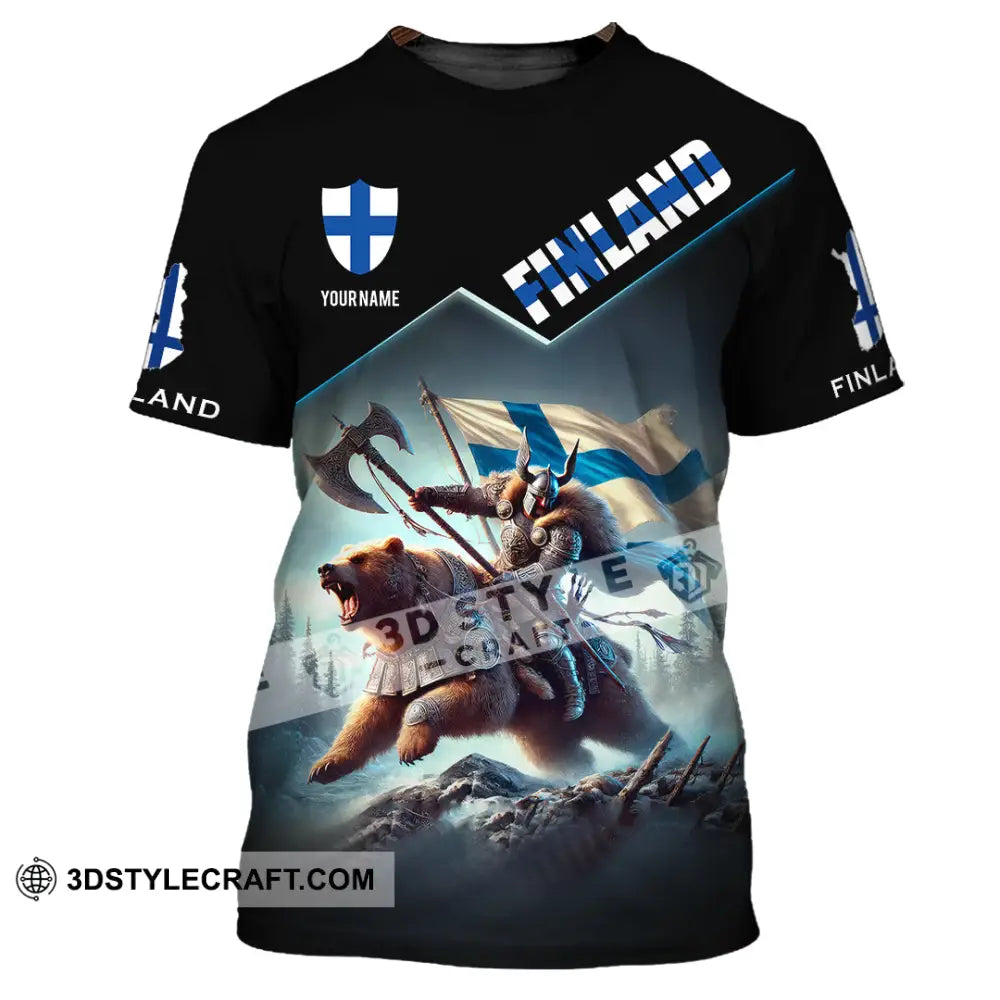 Unisex Shirt Custom Name Finland T-Shirt Lover Gift / S T-Shirt