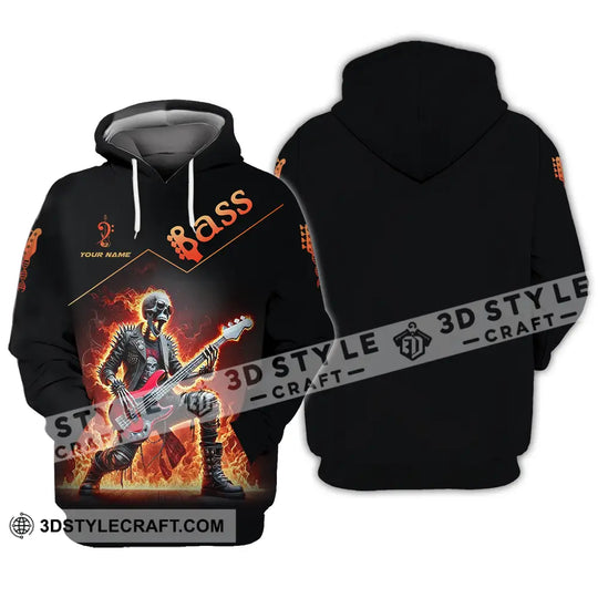Unisex Shirt - Custom Name Shirt Fire Bass style option 3