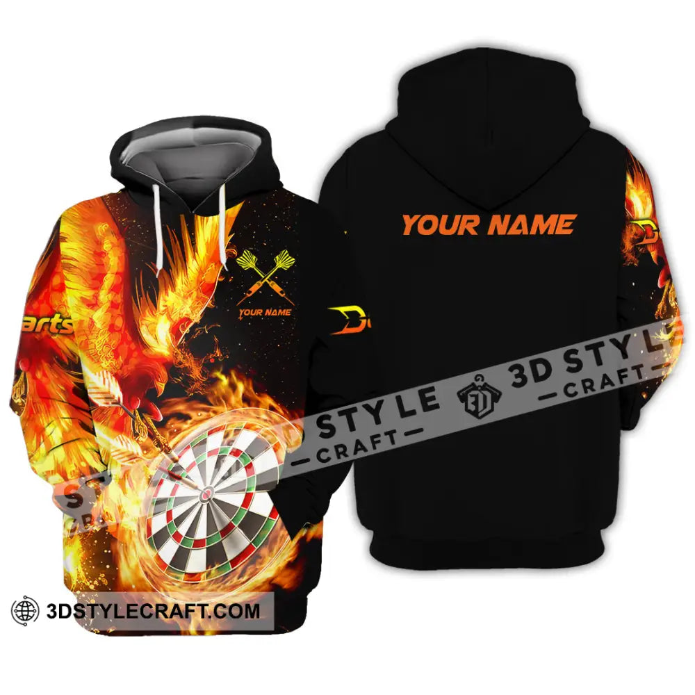 Unisex Shirt - Custom Name Fire Darts Sport Hoodie / S T-Shirt