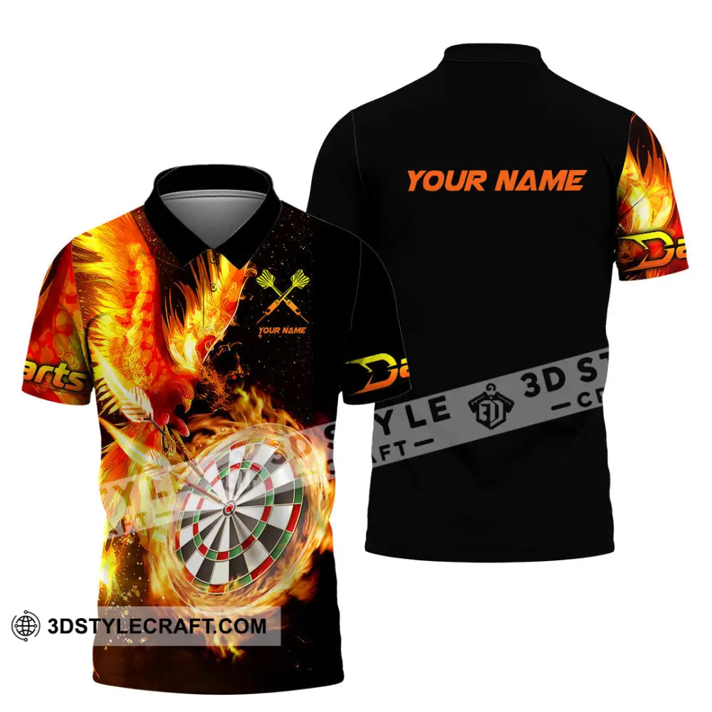 Unisex Shirt - Custom Name Fire Darts Sport Polo / S T-Shirt