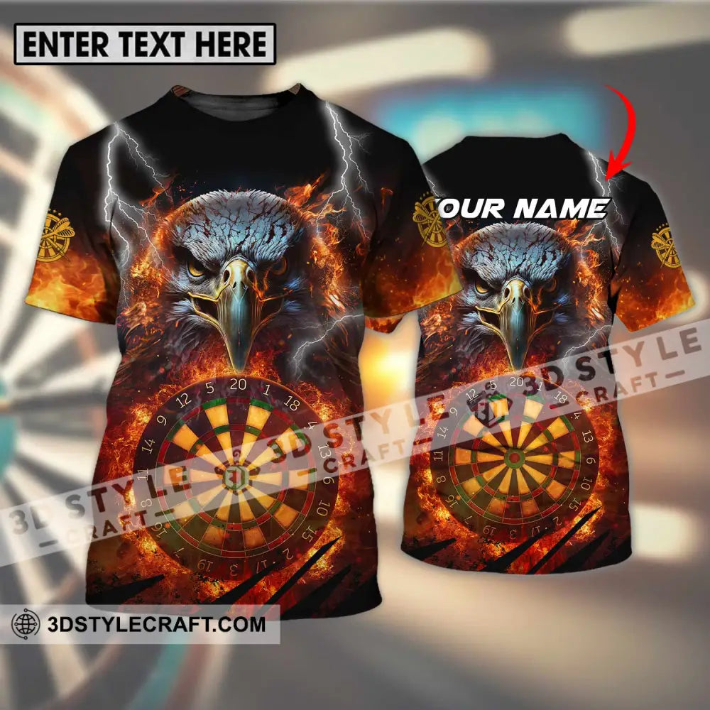 Unisex Shirt - Custom Name Fire Eagle Darts T-Shirt