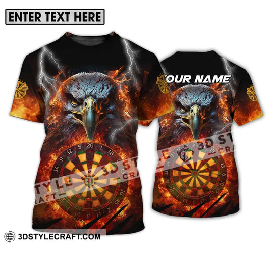 Unisex Shirt - Custom Name Fire Eagle Darts T-Shirt / S T-Shirt