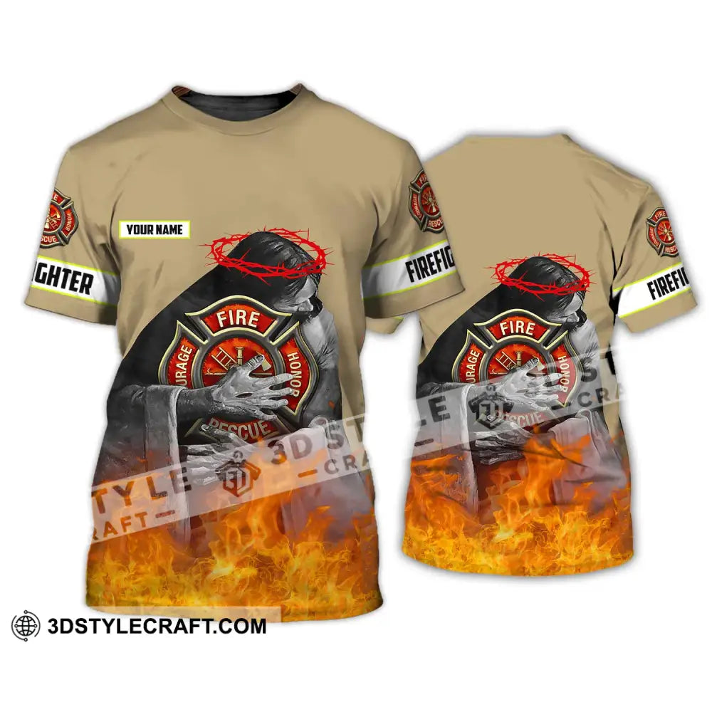 Unisex Shirt - Custom Name Fire Honor T-Shirt / S T-Shirt