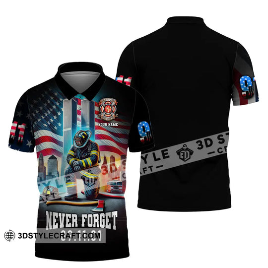Unisex Shirt, Custom Name Firefighter Shirt, Firefighter Memorial Shirt, Fallen Firefighters 911 Memorial style option 4