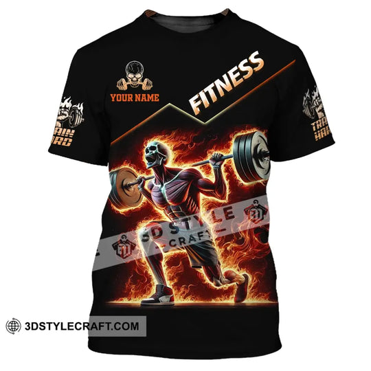 Unisex Shirt, Custom Name Fitness Shirt, Gym Lover Gift style option 2