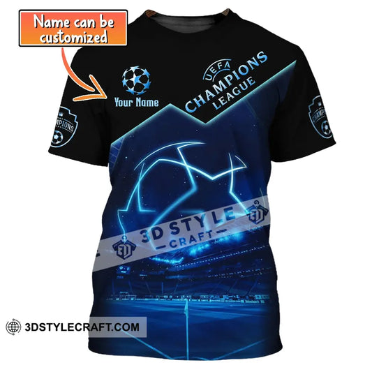 Unisex Shirt Custom Name Football T-Shirt Uefa Gift For Lover