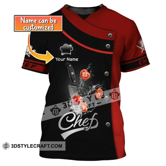 Unisex Shirt, Custom Name Shirt for Chef, Chef Apparel, Chefs Gift style option 1