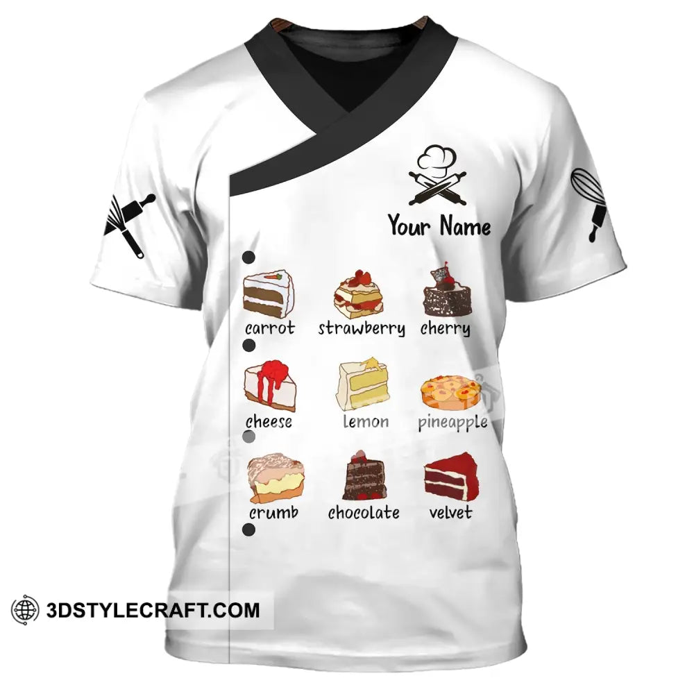 Unisex Shirt Custom Name For Chef Baking Lover T-Shirt Apparel T-Shirt