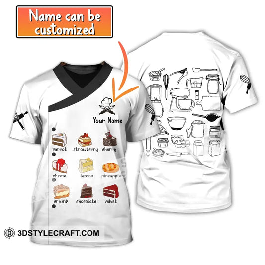 Unisex Shirt Custom Name For Chef Baking Lover T-Shirt Apparel T-Shirt