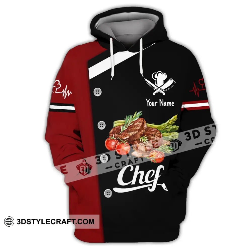 Unisex Shirt Custom Name For Chef Hoodie Apparel / S T-Shirt