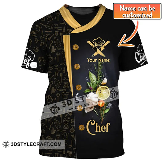 Unisex Shirt Custom Name For Chef Hoodie Apparel T-Shirt