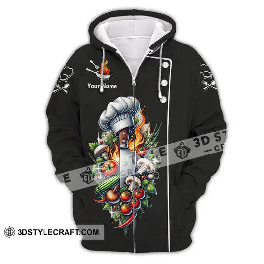 Unisex Shirt - Custom Name Shirt For Chef style option 3