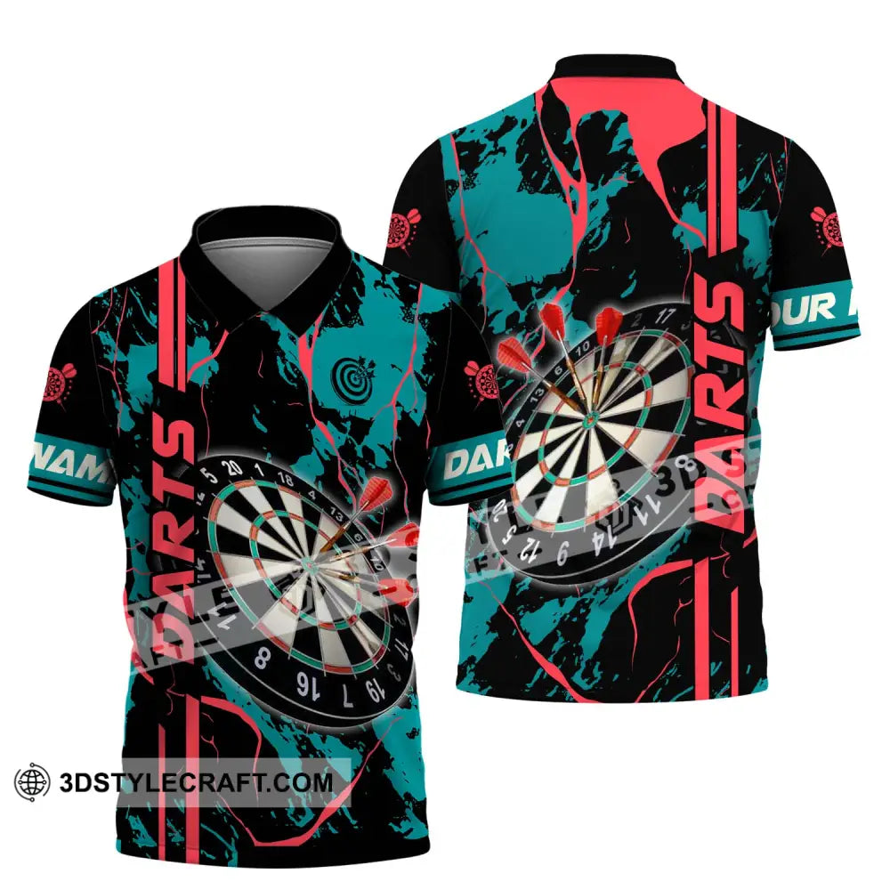 Unisex Shirt - Custom Name For Darts Lover Polo / S T-Shirt