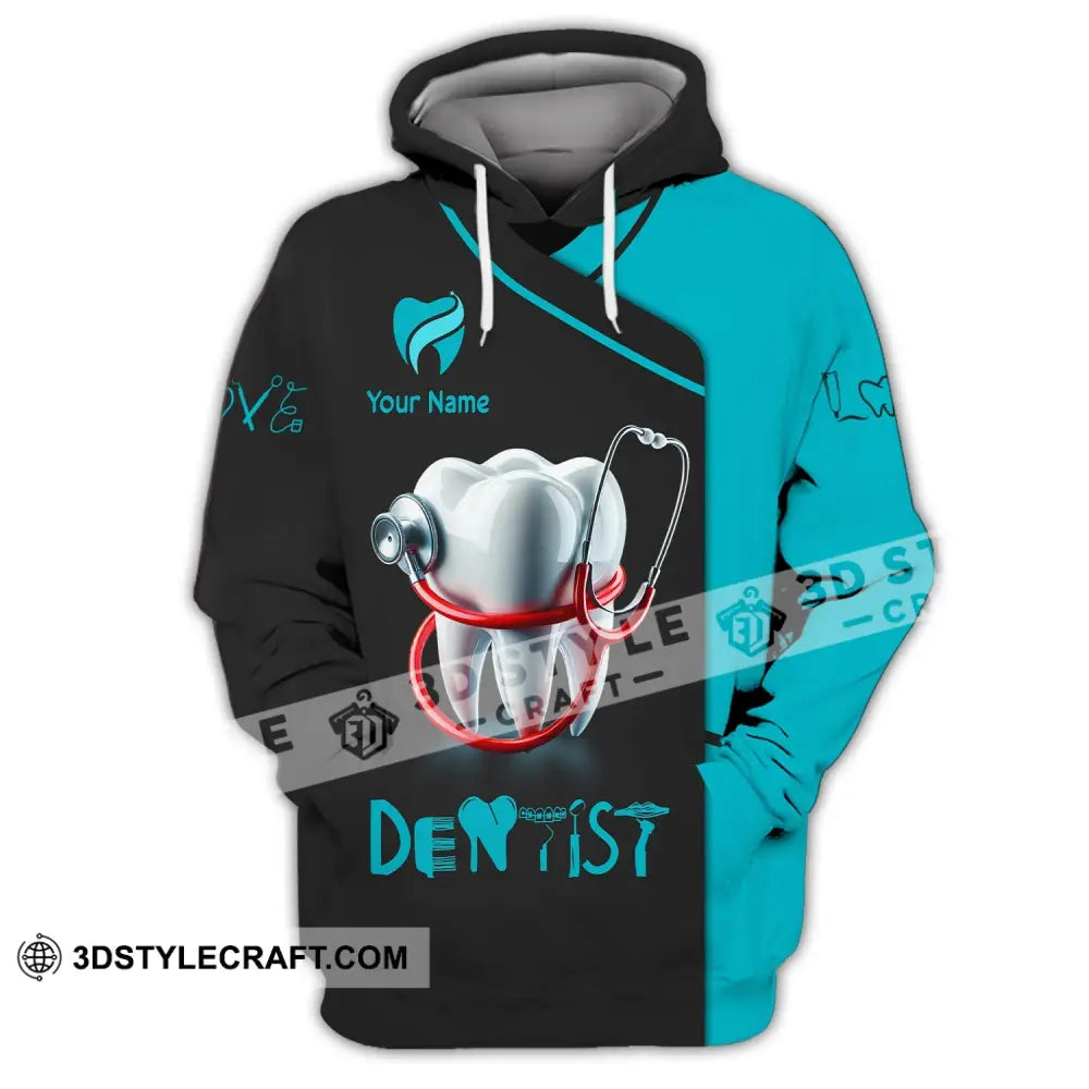 Unisex Shirt - Custom Name For Dentist Hoodie / S T-Shirt