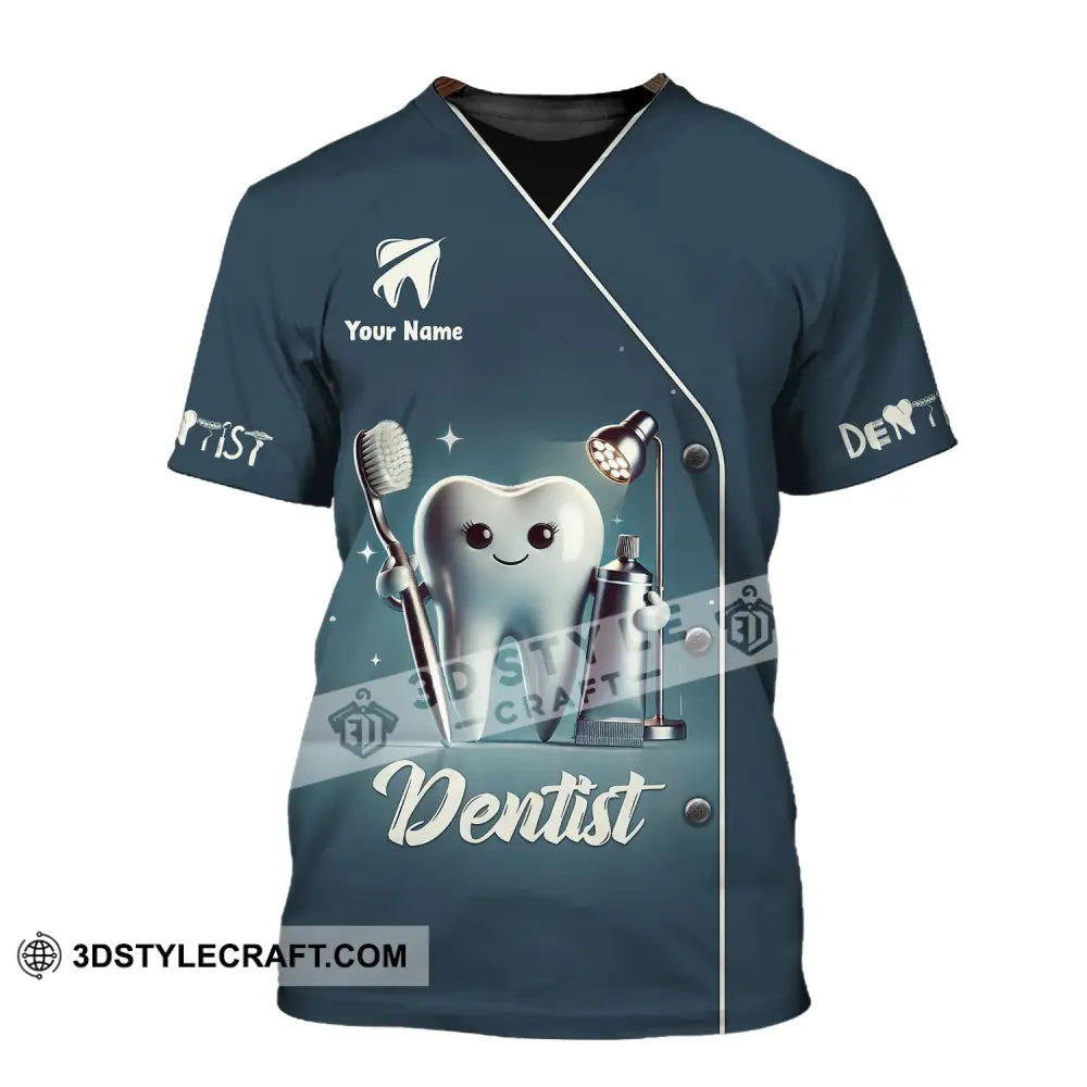 Unisex Shirt - Custom Name For Dentist Tooth T-Shirt / S T-Shirt