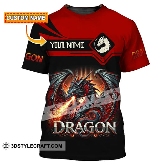 Unisex Shirt Custom Name For Dragon Lover T-Shirt Hoodie Long Sleeve T-Shirt