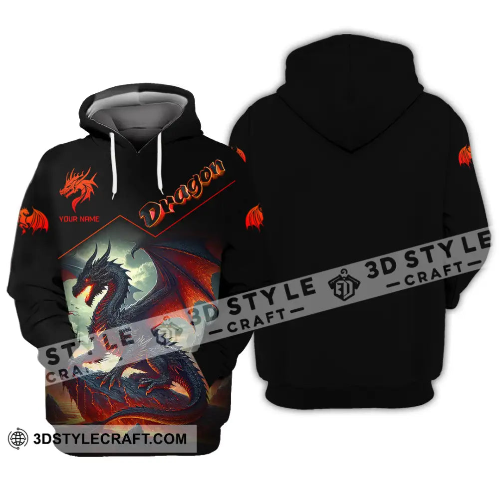 Unisex Shirt Custom Name For Dragon Lover T-Shirt Hoodie Long Sleeve / S T-Shirt