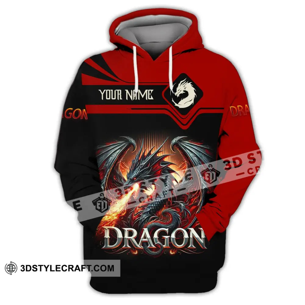 Unisex Shirt Custom Name For Dragon Lover T-Shirt Hoodie Long Sleeve / S T-Shirt