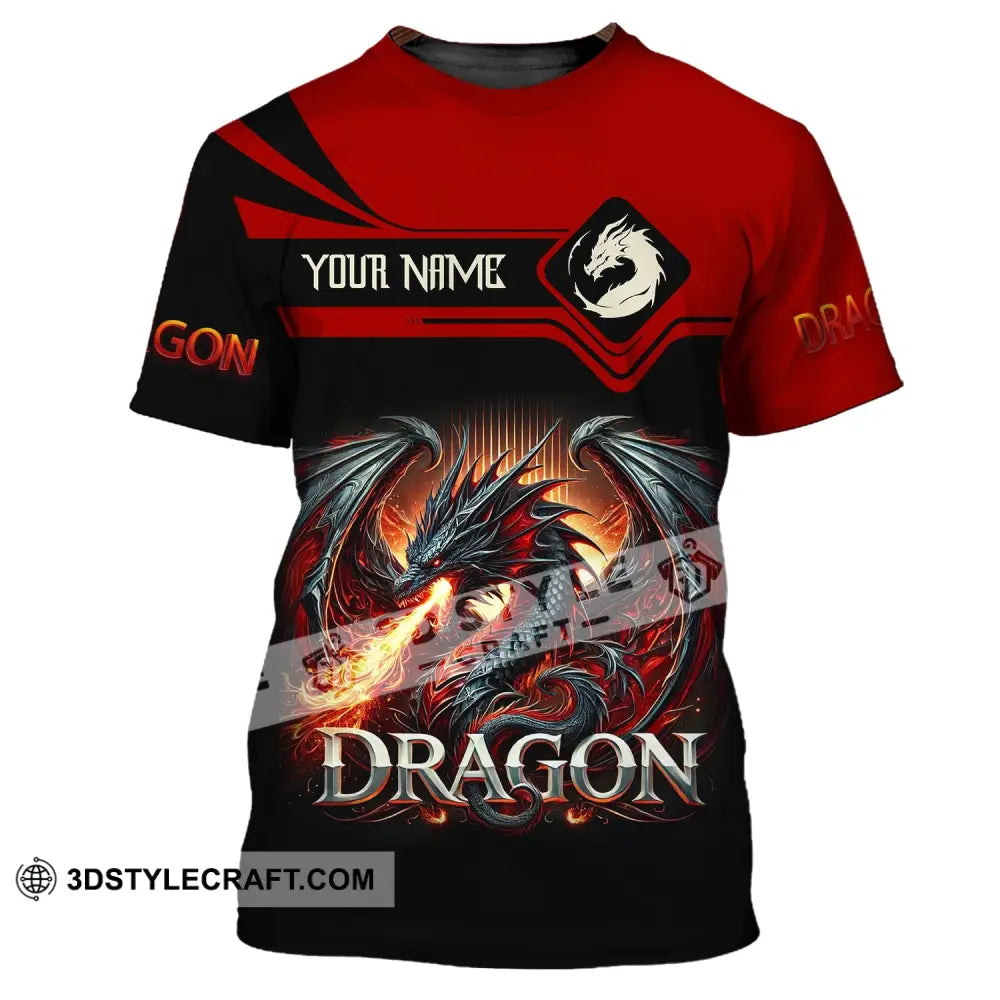 Unisex Shirt Custom Name For Dragon Lover T-Shirt Hoodie Long Sleeve / S T-Shirt