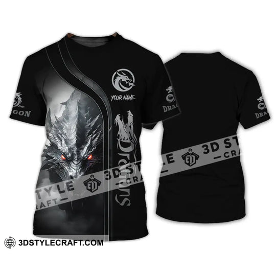 Unisex Shirt, Custom Name Shirt for Dragon Lover, Dragon T-Shirt Hoodie Long Sleeve Shirt style option 2