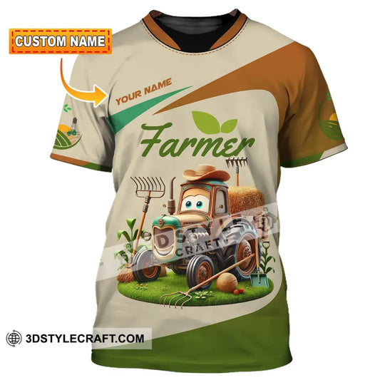 Unisex Shirt, Custom Name Shirt for Farmer, Farmer T-Shirt Hoodie Long Sleeve Shirt style option 1