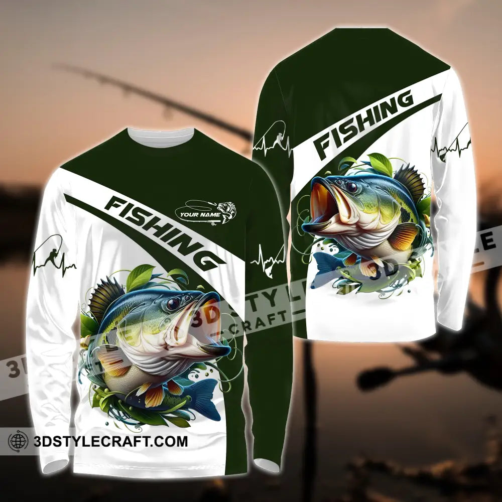 Unisex Shirt - Custom Name For Fisher Fishing Long Sleeve / S T-Shirt