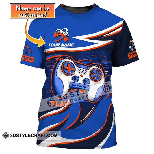 Unisex Shirt Custom Name For Game Lover Best Gamer Gift Gamers T-Shirt