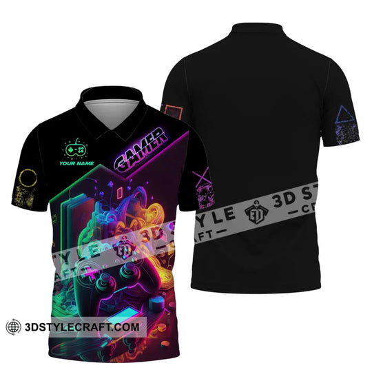 Unisex Shirt, Custom Name Shirt for Gamers, Gamer T-shirt, Gift for Game Lover style option 4