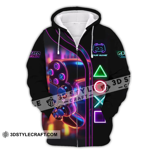 Unisex Shirt, Custom Name Shirt for Gamers, Gamer T-shirt, Gift for Game Lover style option 3