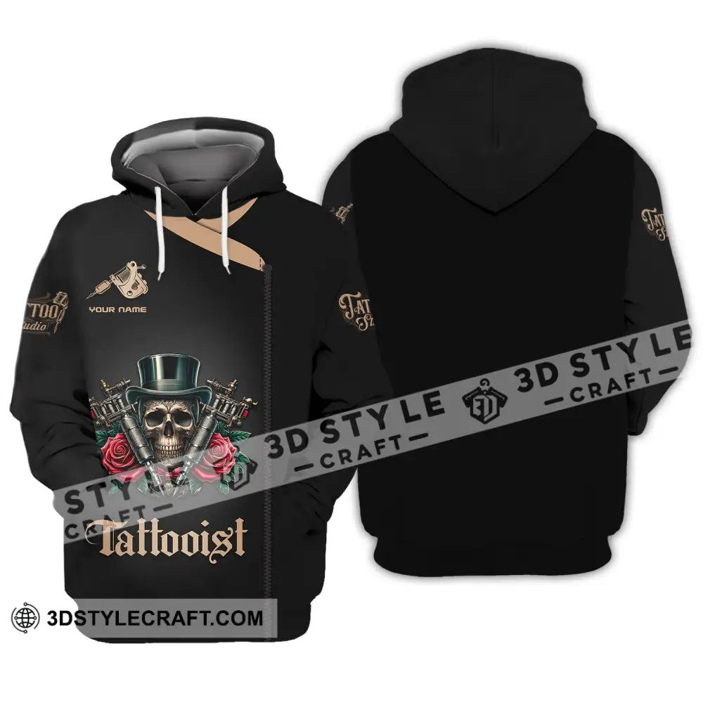 Unisex Shirt Custom Name For Tattooist Tattoo Artist Gift Hoodie / S T-Shirt