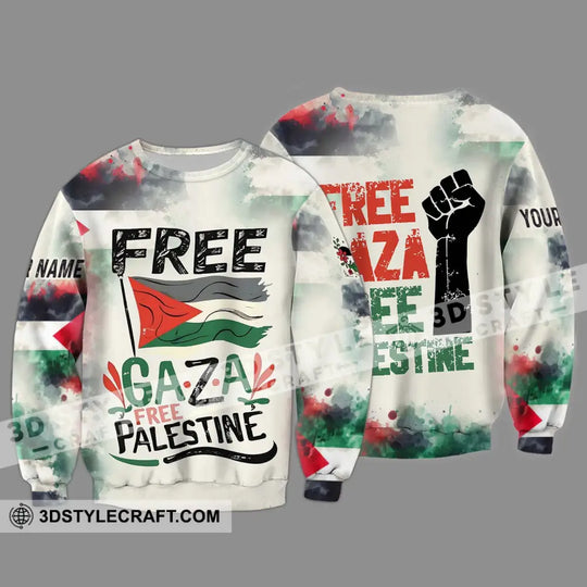 Unisex Shirt - Custom Name Shirt, Free Gaza Free Palestine style option 4