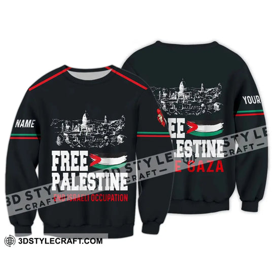 Unisex Shirt - Custom Name Free Palestine And Israeli Occupation Shirt style option 4